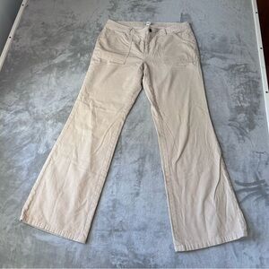 BANANA REPUBLIC Corduroy Pants Mid Rise Flare Women 10 Cotton Minimalist granola